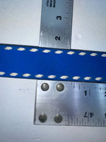 New Blue Genuine Leather Weaved 32” Belt #7030 Z-46