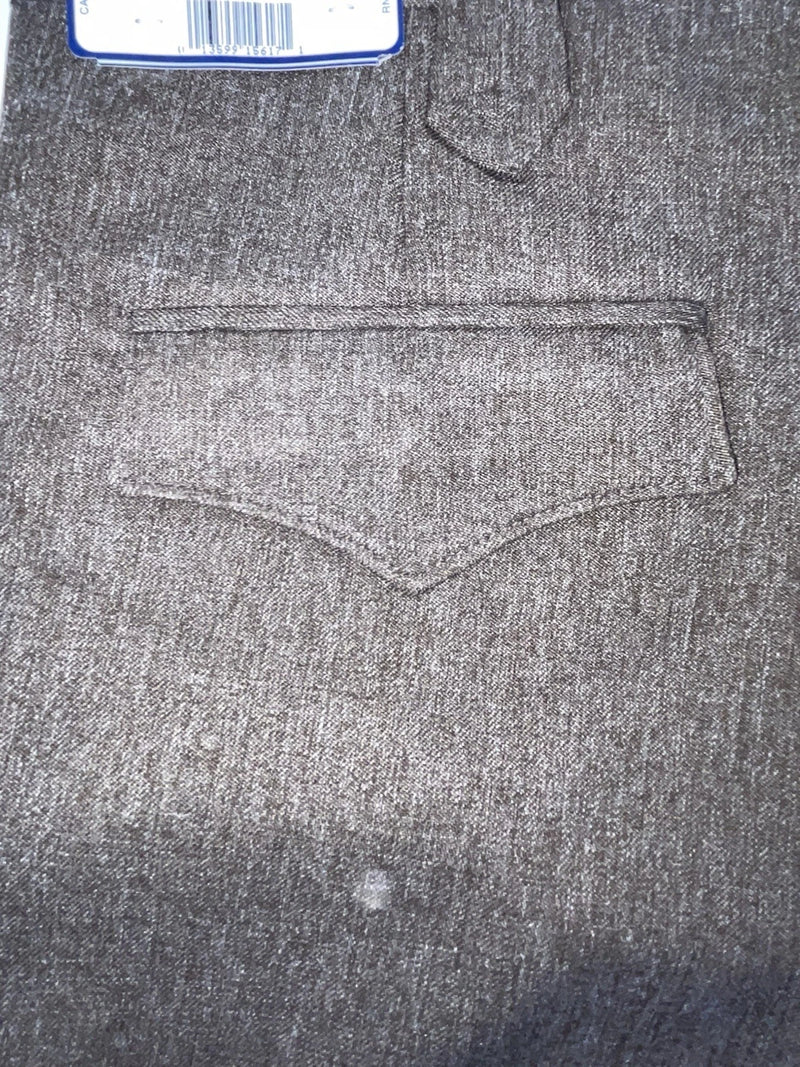 New Vintage Brown Circle S Polyester Pants #CP4776 OO-5