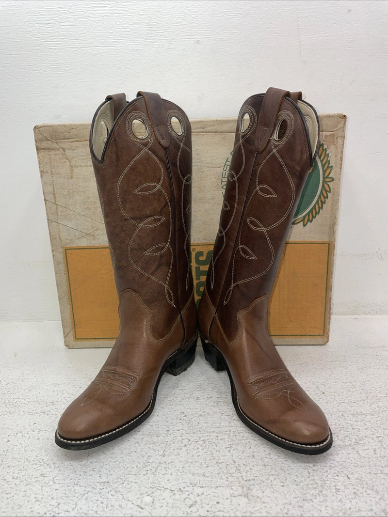 New Women’s Brown Texas Brand Cowboy Boots. B 191 4.5 4 1/2 B. 2-61