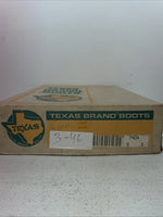 New Men’s Brown Texas Brand Cowboy Boots. 7404 9 D. 3-45