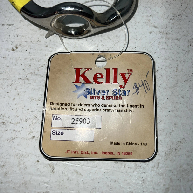 New Kelly Silver Star 5” Smooth Mouth Gag Snaffle Bit #25903 BB-502