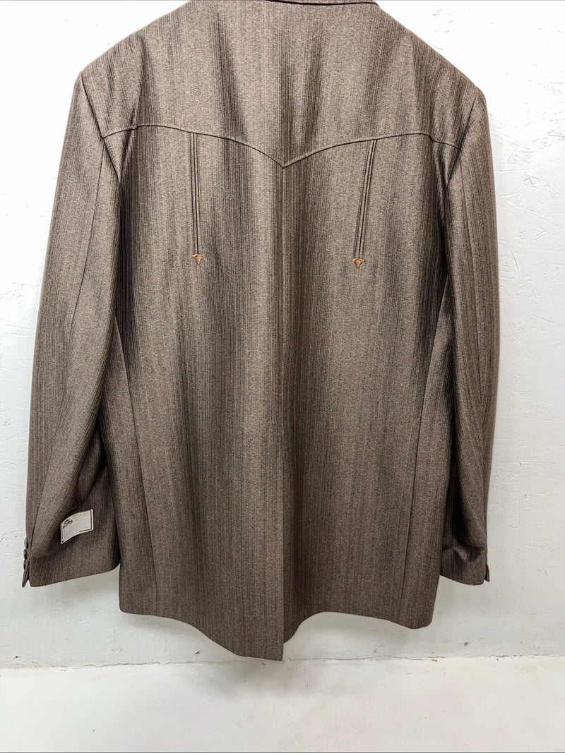 New Men’s Mesquite Brown Suit Jacket 50L Y-604