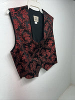 New Women’s 1849 Authentic Ranchwear Red Western Show Vest Large WW-72
