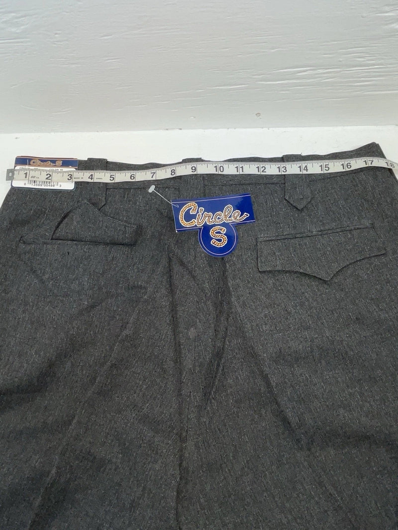 New Vintage Gray Circle S Polyester Pants #CP4776 XX-73