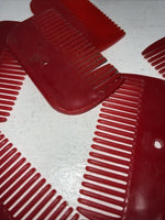 New Red Mini Horse Combs Set Of 6 D-508