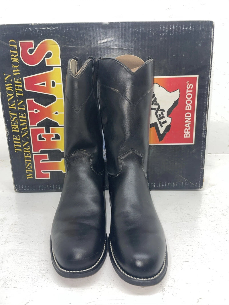 New Women’s Black Texas Brand Cowboy Boots. 4400 7 M. 18-20