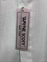 New Wayne Scott Blue Long Sleeve Button Up English Shirt Small X-85