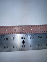 New Pink Genuine Leather Nocona Silver Bling 32” Belt #N1344999 Z-50
