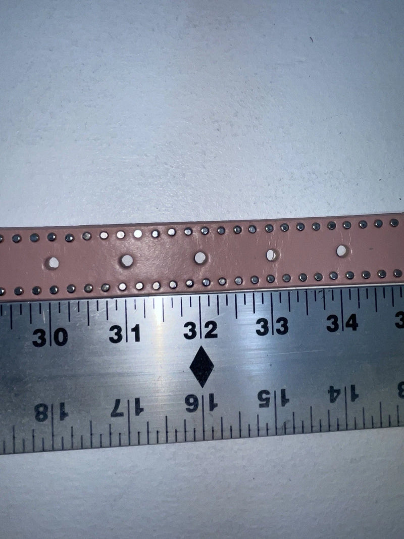 New Pink Genuine Leather Nocona Silver Bling 32” Belt #N1344999 Z-50