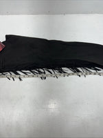 New Black Tough 1 Show Chaps With Fringe Adjustable Waist 40” N-32