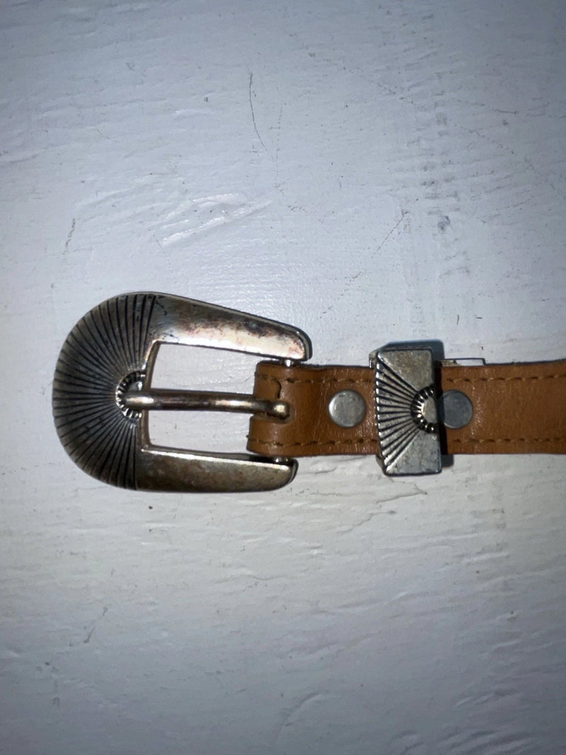 New Brown Genuine Leather Wrangler Animal Pendent 38” Belt #570111 NN-21
