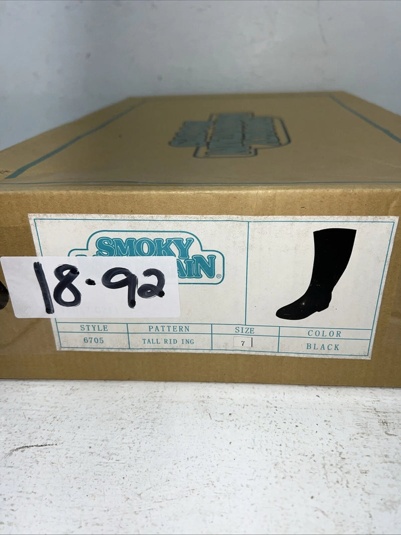 New Women’s Black Rubber Boots. 6705 7 M. 18-92
