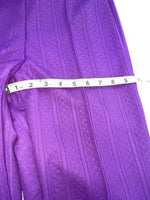 New Vintage Purple Polyester Pants VV-38