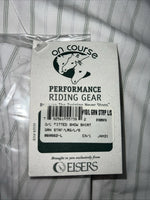 New Women’s Green Stripped On Course English Fitted Riding Shirt. Large G-20 