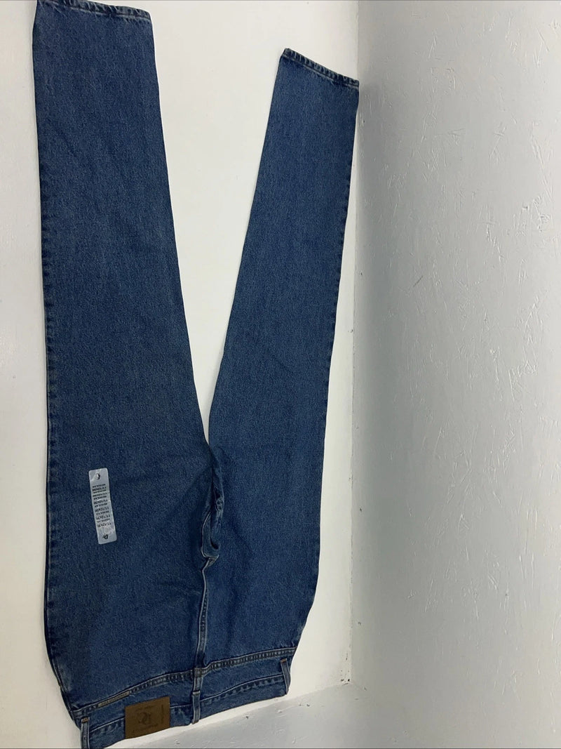 New Women’s Diamond Cut Regular Fit Gusset Denim Jeans. 11/12x36 L-4