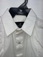 New Men’s Western Express White Long Sleeve Pearl Snap Medium B-89