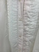 New Broadway TuxMakers White Long Sleeve Button Up English Shirt Large TT-42