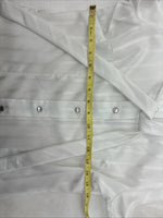 New Women’s H Bar C White Stripe Long Sleeve Pearl Snap Size 34 KK-105