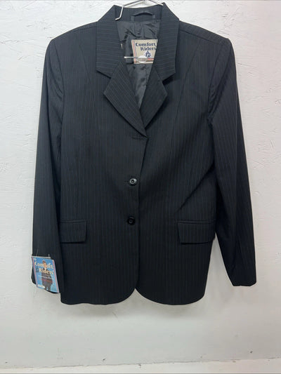 New Women’s Comfort Riders Black Hunt Meister Riding Coat 10 Long JJ-609