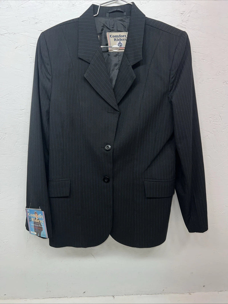 New Women’s Comfort Riders Black Hunt Meister Riding Coat 10 Long JJ-609