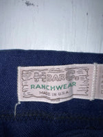 New Vintage Blue H Bar C Polyester Pants #MR477 OO-19