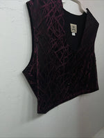 New Women’s Purple 1849 Authentic Ranchwear Show Vest 3XL WW-34