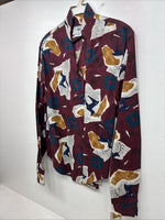 New Women’s Cowboy Threads Multicolor Design Long Sleeve Button Up Small MM-69