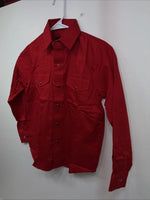 New Boys Western Express Red Long Sleeve Pearl Snap Medium DD-115