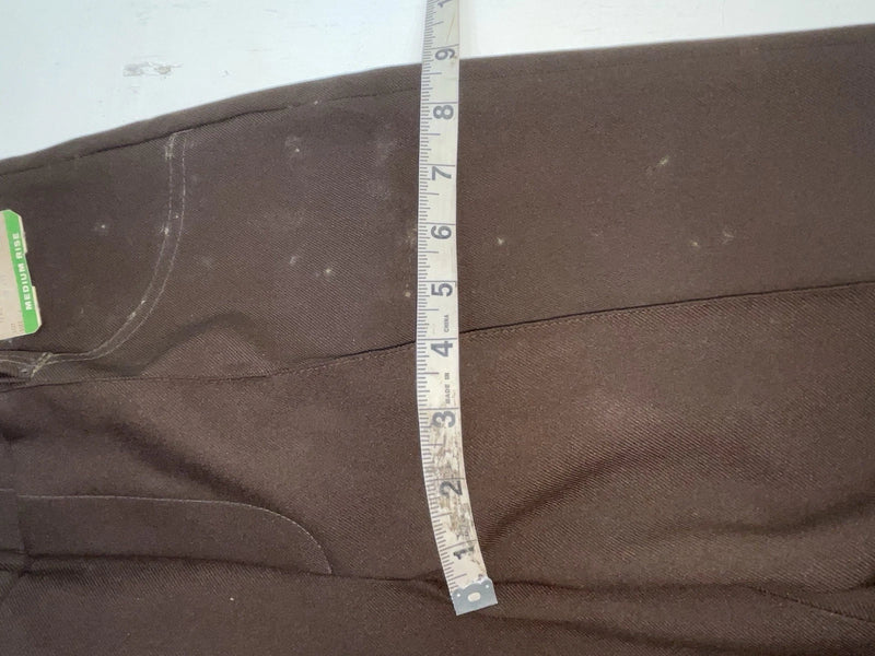 New Vintage Brown H Bar C Polyester Pants #MR477 SS-48