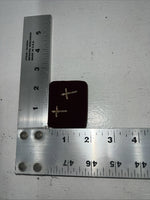 New Women’s Montana Silversmiths Small Cross Earrings With Stone. ER510Z A-65