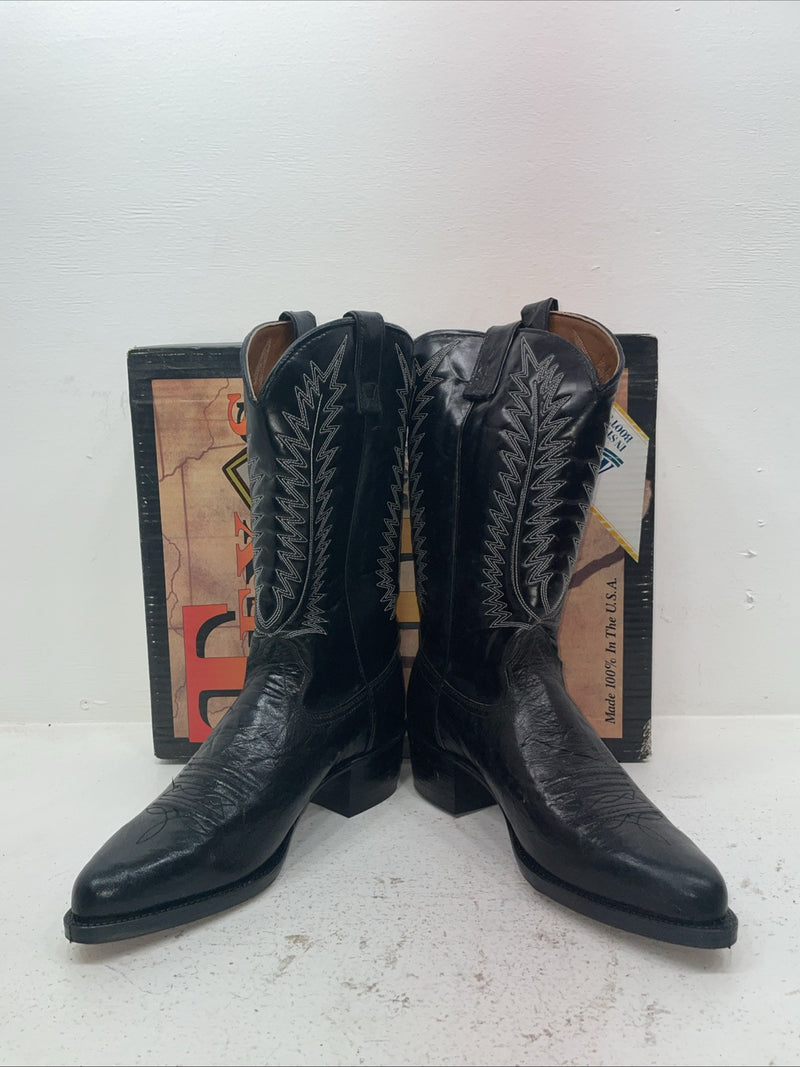 New Men’s Black Texas Brand Cowboy Boots. 1250 10 E E. 7-27