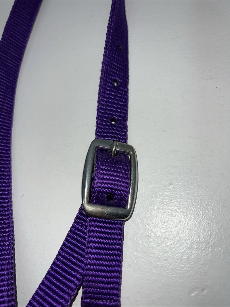 New Tough 1 Purple Nylon Web Noseband Nickle Plated Hardware #53-9043 3C-1