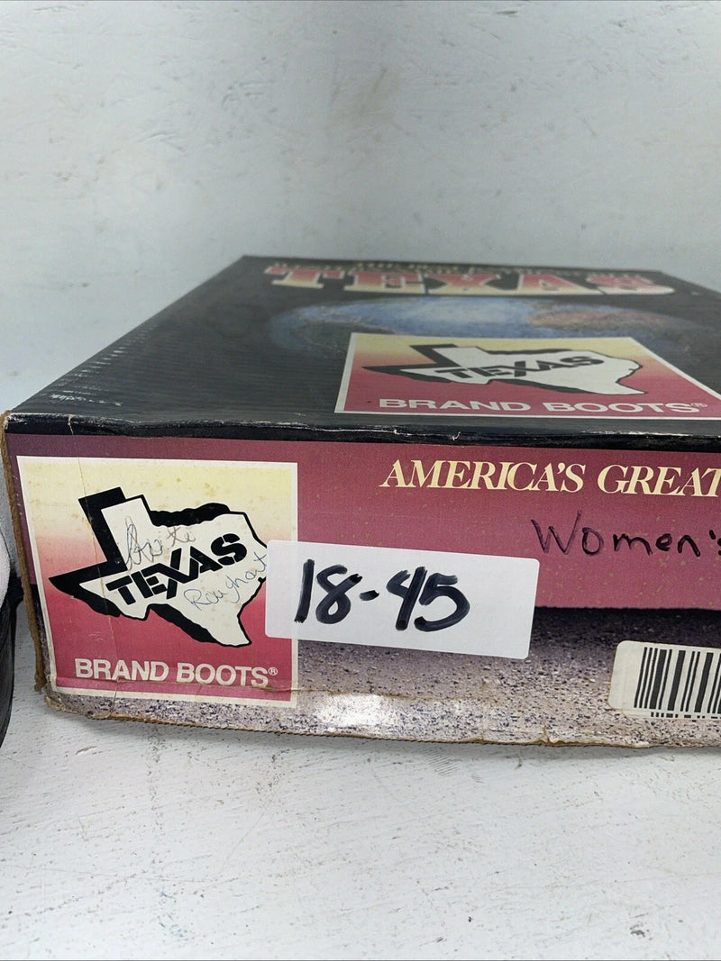 New Women’s White Texas Brand Cowboy Boots. L 198917 7 M. 18-45