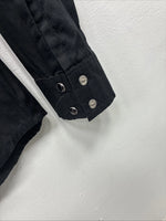 New Kids Cumberland Black Rhinestone Long Sleeve Pearl Snap Medium YY-19