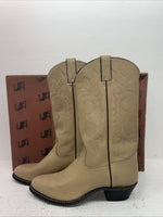 New Men’s Cream Imperial Cowboy Boots. M 129 10 D. 7-107