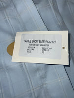 New Women’s Blue RHC Short Sleeve English Shirt. 32 68201-301 G-38