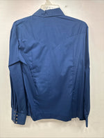 New Women’s Panhandle Slim Blue Long Sleeve Pearl Snap Size 18 GG-34