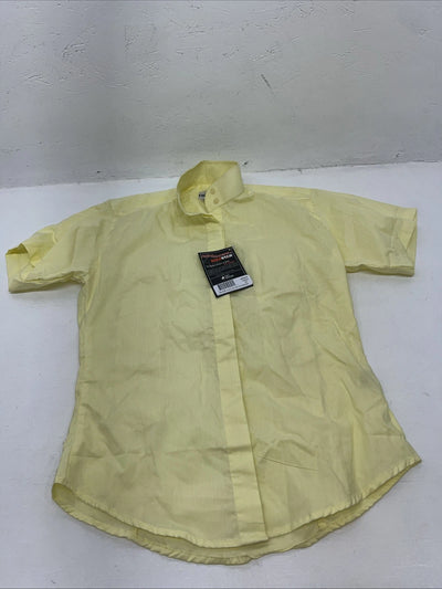 New Women Yellow EQUISTAR Short Sleeve English Riding Shirt. 30 465083 G-56