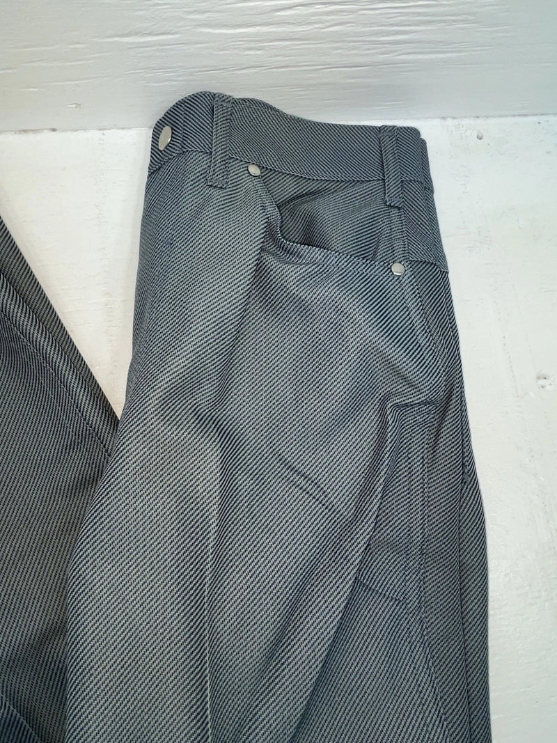 New Vintage Black Speckled Miller Polyester Pants #2624 3A-80