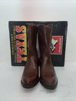 New Men’s Brown Texas Brand Cowboy Boots. 8311 11 D. 8-18