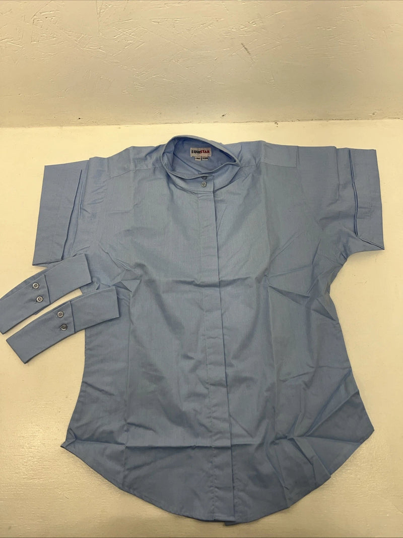 New Women’s Blue EQUISTAR Short Sleeve Riding Shirt. 38 D-39