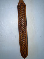 New Brown Genuine Leather Nocona Weaved And Pendent 28” Belt #2216448 NN-18