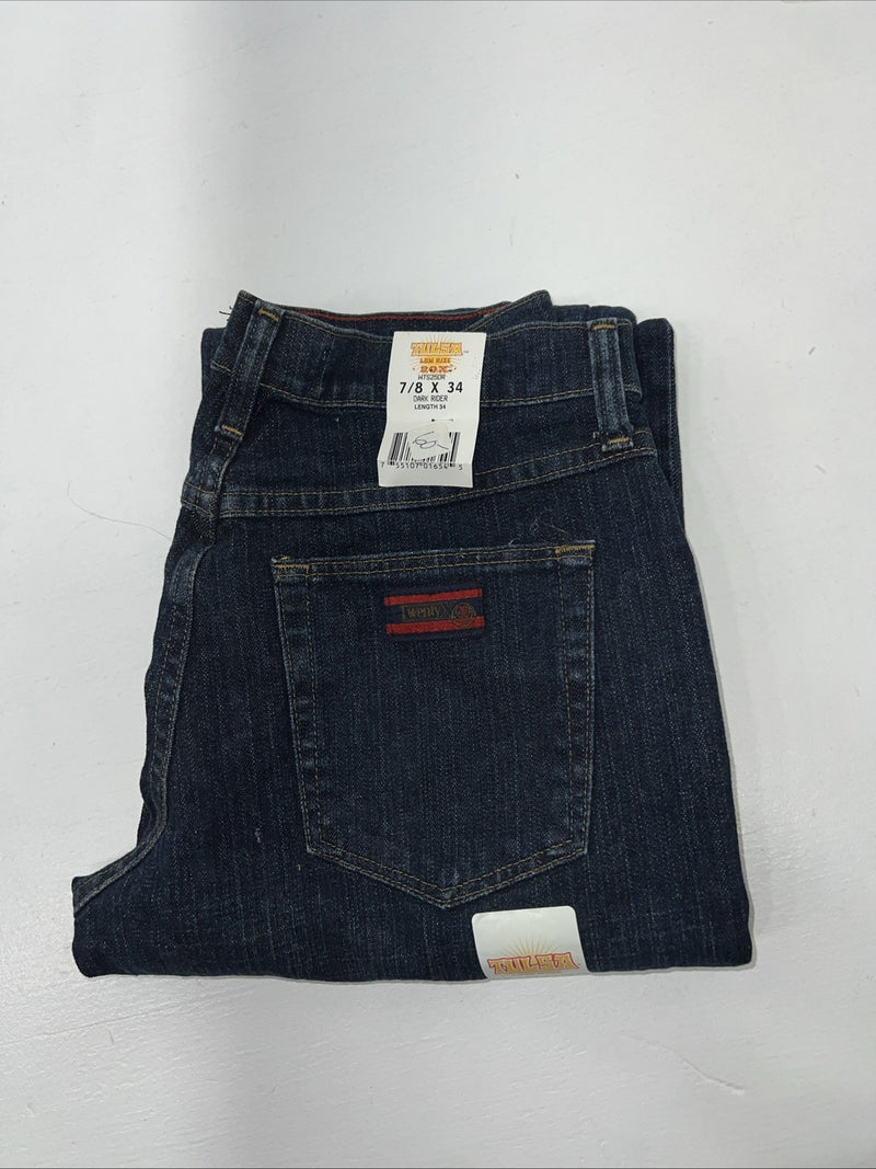 New Women’s Twenty X Dark Rider Low Rise Denim Jeans. 7/8x34 M-4
