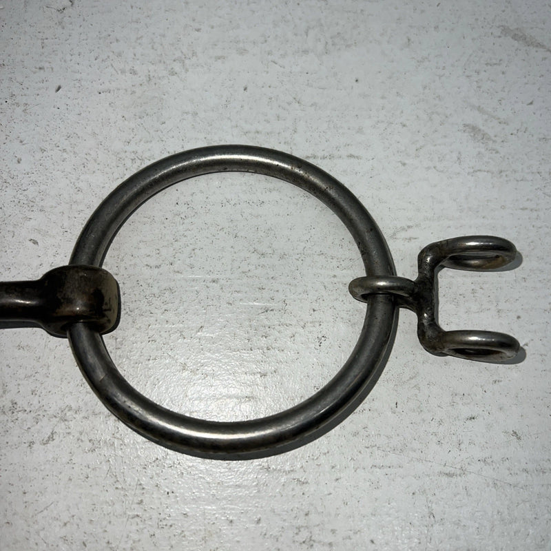 New O Ring Snaffle With Draw Rein Hooks LLL-13