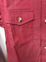 New Girls ELY Cattleman Pink Long Sleeve Button Up Small DD-133