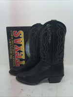 New Men’s Black Texas Imperial Cowboy Boots. M 610 10 D. 7-62