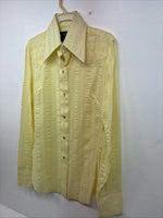 New Girls Panhandle Slim Yellow Long Sleeve Pearl Snap Size 8 DD-123