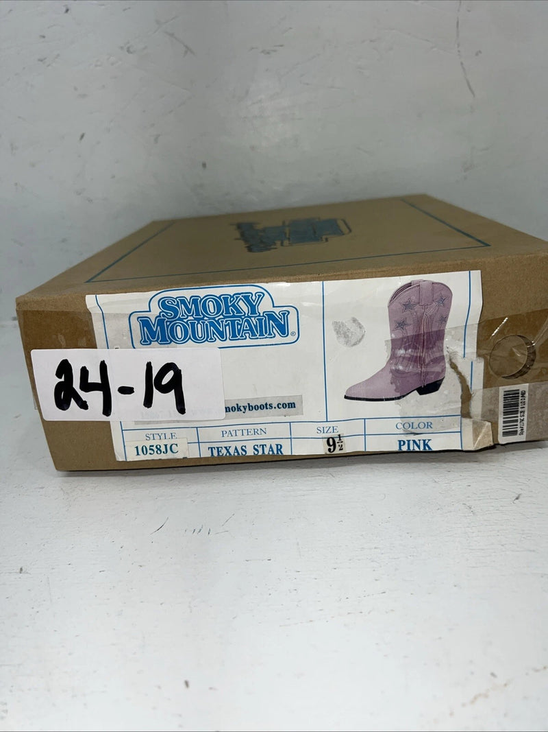 New Children’s Pink Smokey Mountain Cowboy Boots. 1058jc. 9.5 9 1/2 24-19