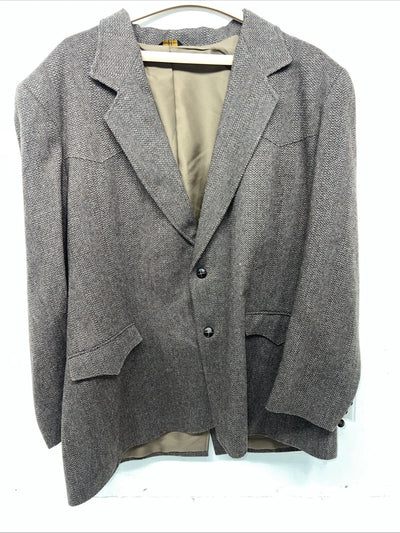 New Men’s Pioneer Wear Brown Suit Jacket 48 #12580 T-608