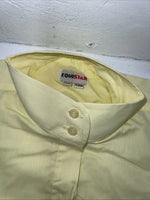New Women’s Yellow EQUISTAR English Short Sleeve Button Up Shirt. 40 465083 G-22